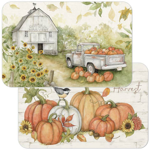 Placemat: Pumpkin Farm Reversible