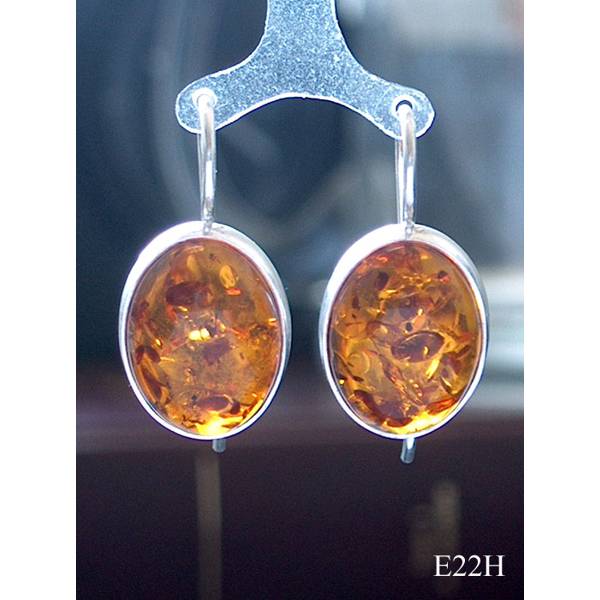 Earrings: Amber Large Oval