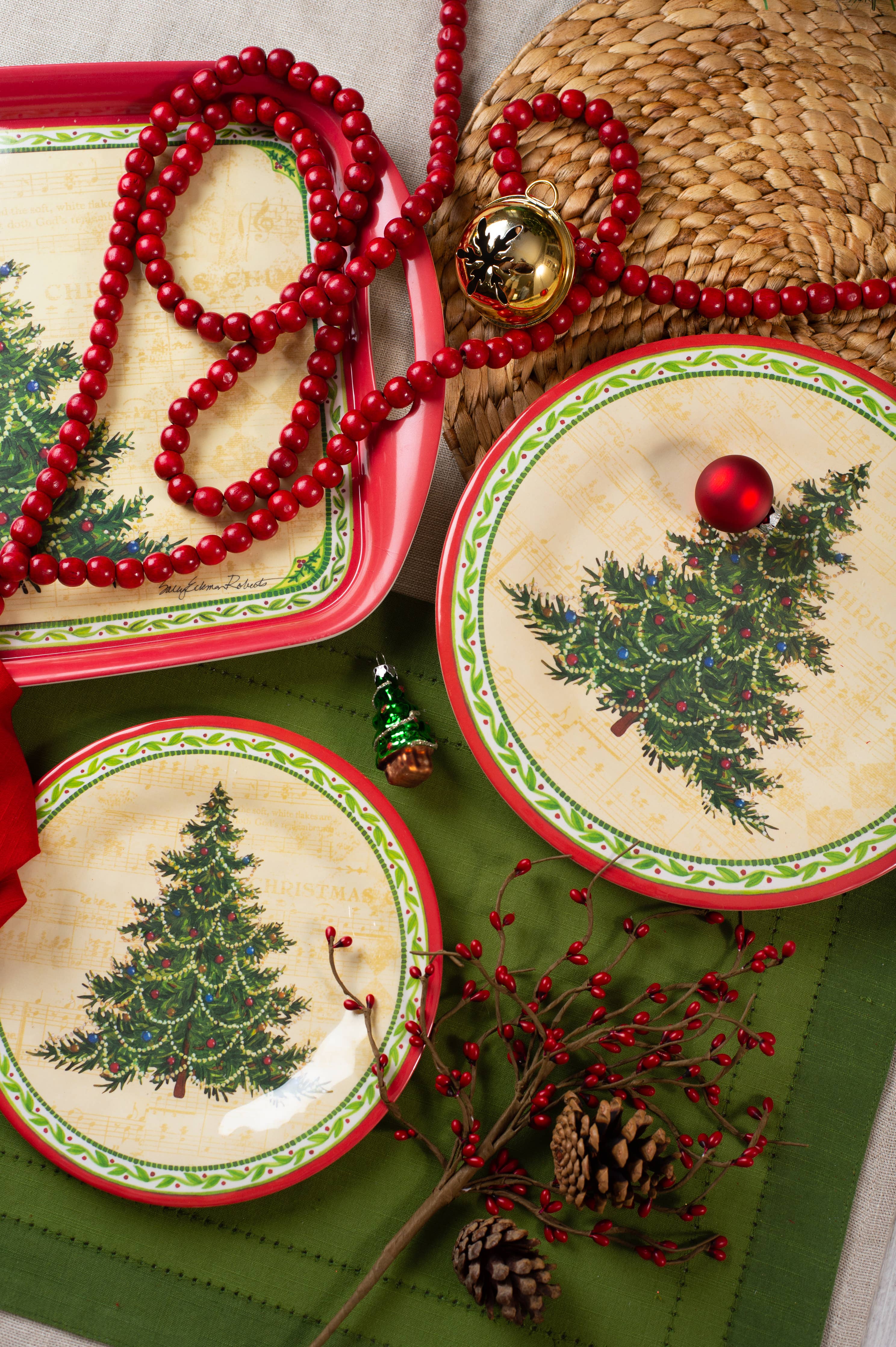 The Merry Christmas Tree Bamboo Serving Tray makes a perfect eco-friendly dinnerware piece or thoughtful holiday hostess gift—beautifully themed for Christmas and ideal for festive gatherings.