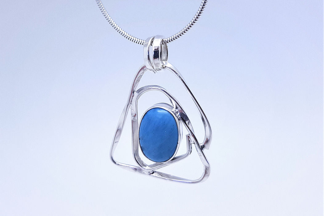 Pendant: Twisted Light Small - Swedish Blue