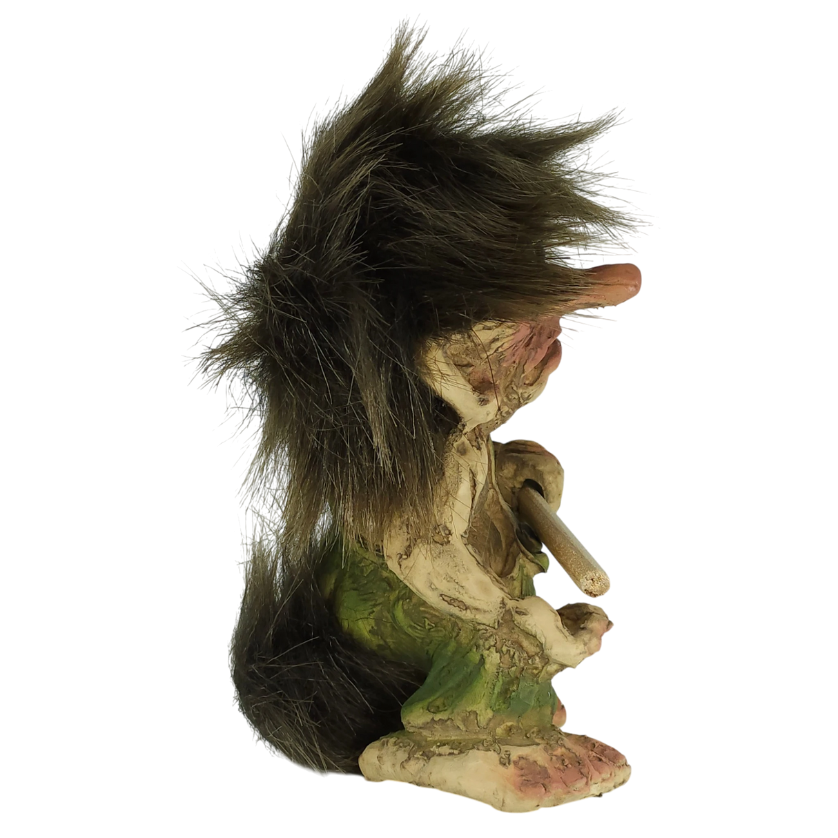 Troll: Nyform Angry Troll with Stick 11cm Tall (4.5") From Norway