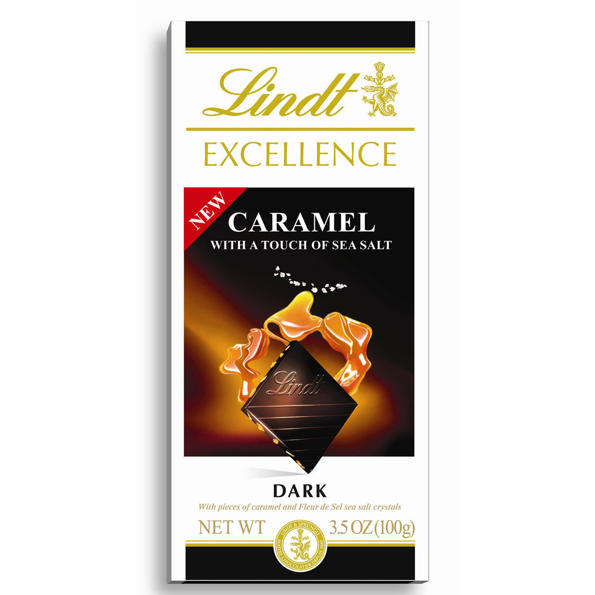 Candy: Lindt Caramel with Sea Salt Dark Chocolate Bar