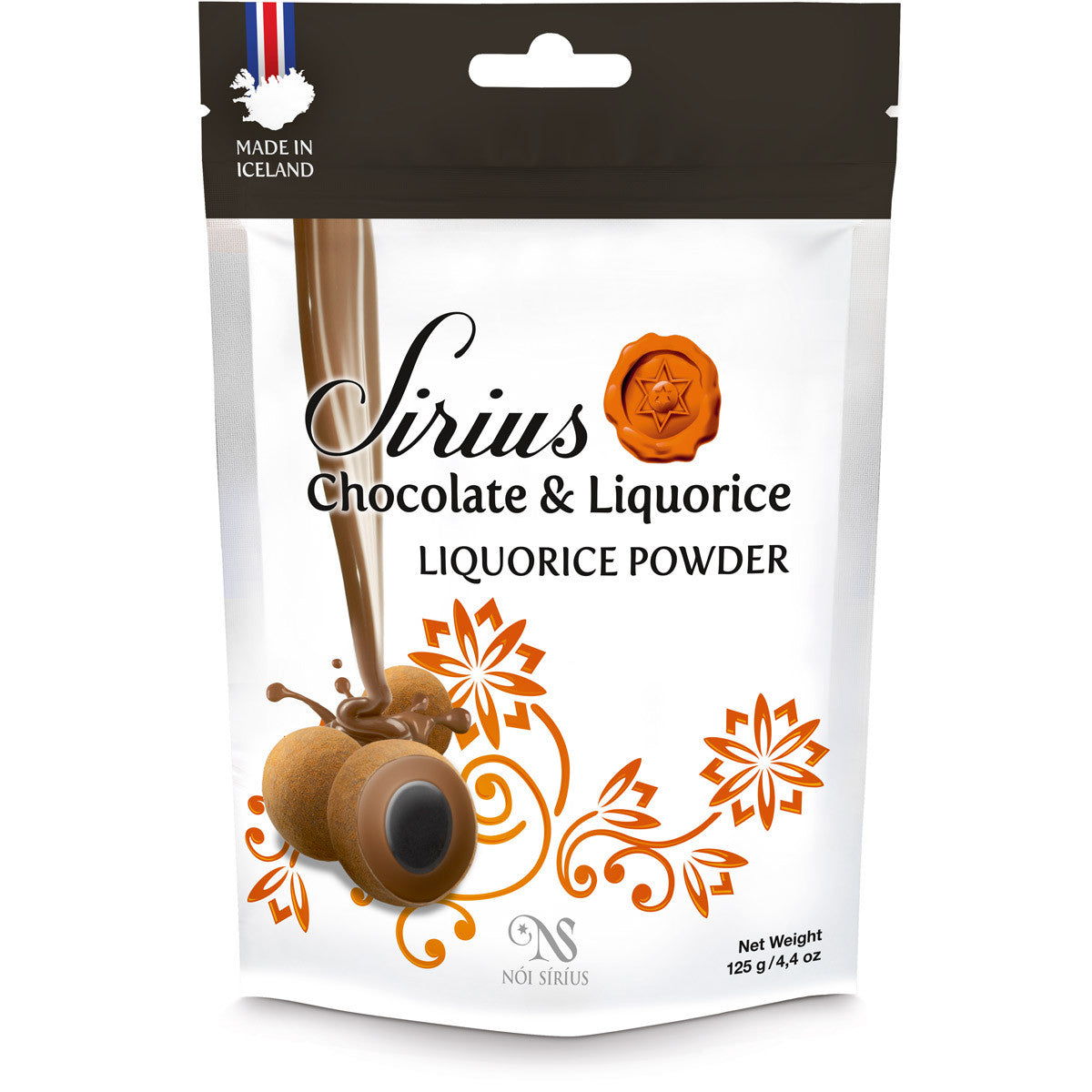 Candy: Noi Sirius - Chocolate Covered Licorice Coated with Licorice Powder (125g)