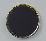 A round, flat metallic refrigerator magnet featuring the Swedish flag and the phrase Living with a Swede Builds Character! is displayed against a light gray background.