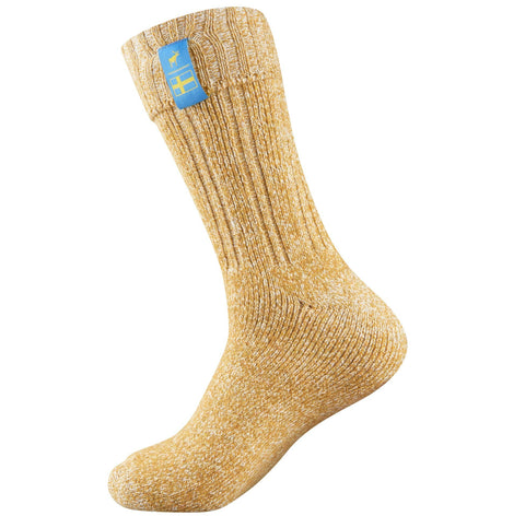 Socks: Swedish Lagom Socks - Warm Ochre: Warm Ochre / UK 6-8 | EU 39-42