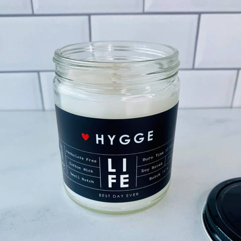Candle: Hygge (Danish for comfort)