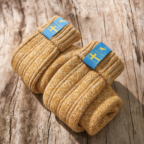 Socks: Swedish Lagom Socks - Warm Ochre: Warm Ochre / UK 6-8 | EU 39-42