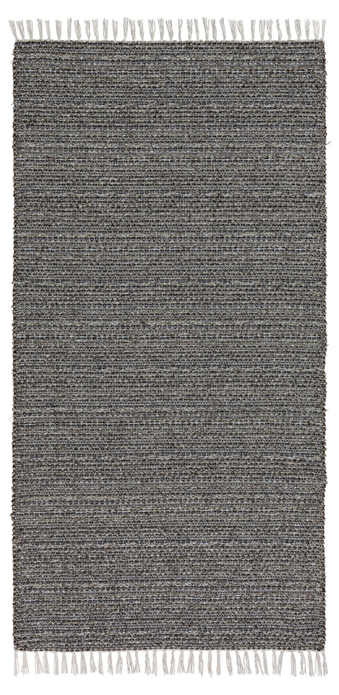 Rug: Mixed Svea Cotton/Vinyl Rug, Graphite, 28x40