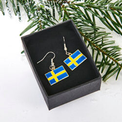 Earrings: Swedish Flag Earrings
