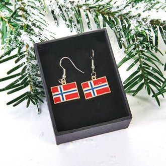 Earrings: Norwegian Flag Earrings