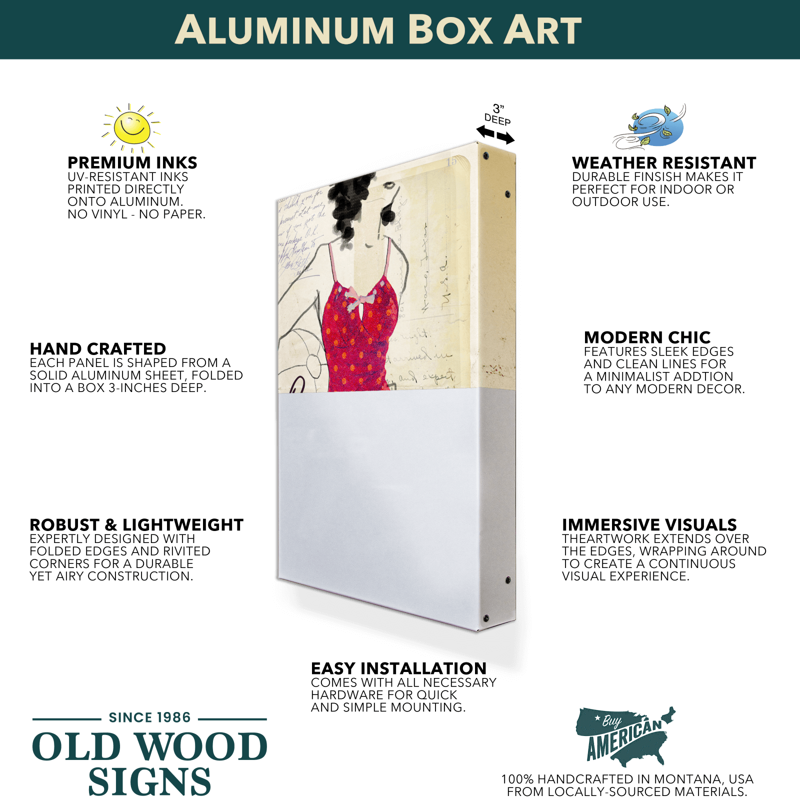 The Wall Decor: Cream Dala Horse - Metal Box Art (Aluminum, 18" x 18") offers durability, easy installation, and modern design—perfect for those who appreciate unique and stylish home accents.