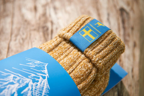 Socks: Swedish Lagom Socks - Warm Ochre: Warm Ochre / UK 6-8 | EU 39-42