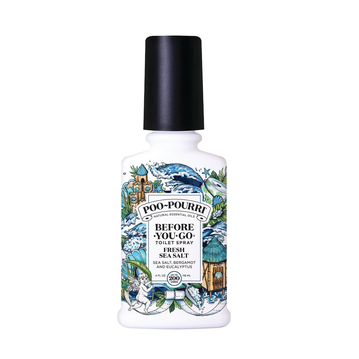 Spray: Poo~Pourri Fresh Sea Salt Poo Toilet Spray with Essential Oils 4oz