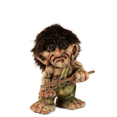 Troll: Nyform Angry Troll with Stick 11cm Tall (4.5") From Norway
