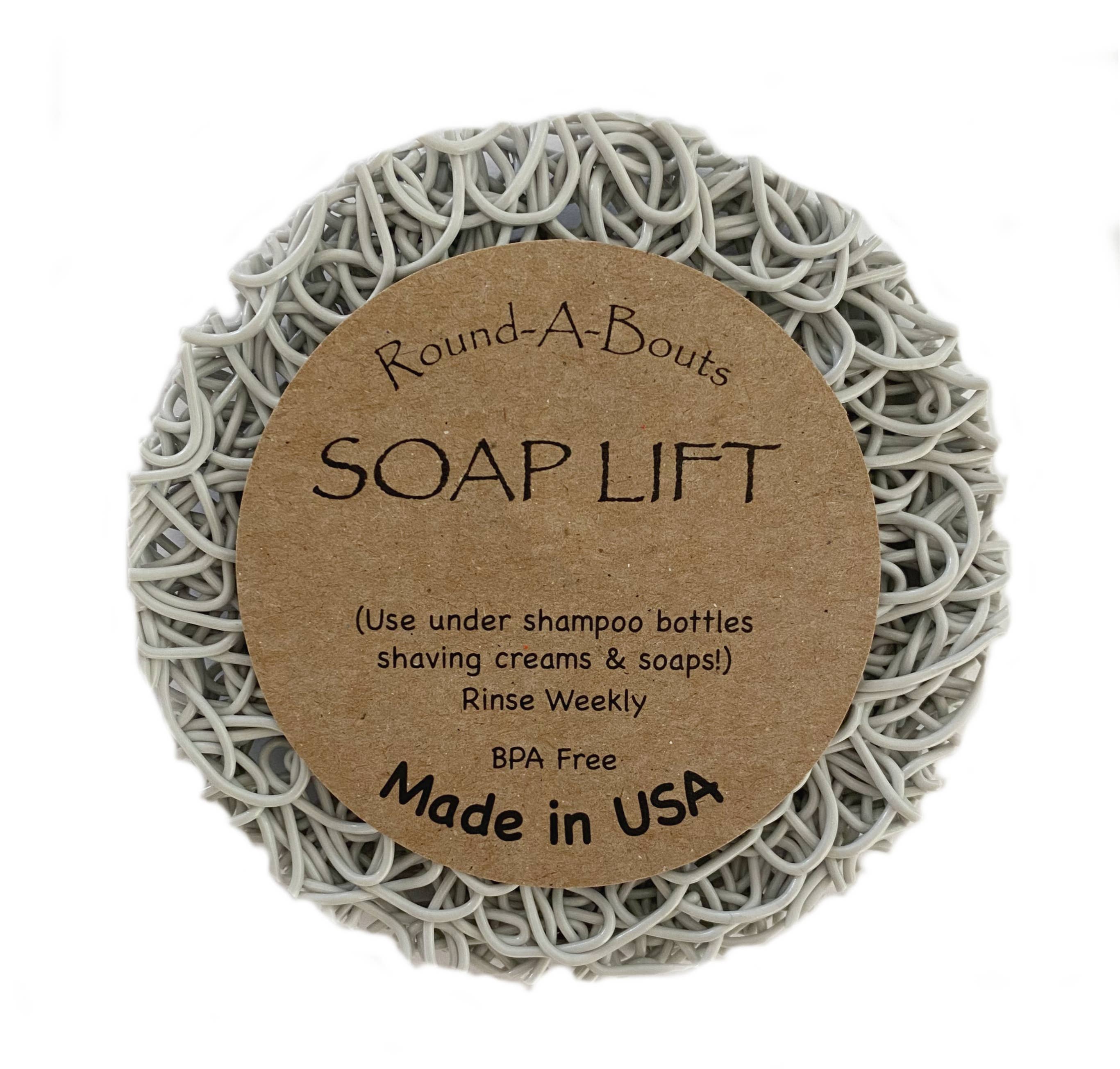 Soap Lift: Soap Saver Round A Bout  - Mist, Light Gray