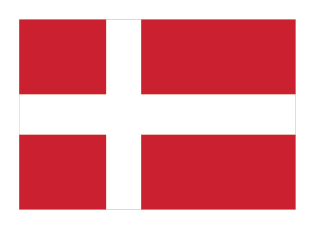Celebrate Danish heritage with the Magnet: Flag of Denmark (3.5" x 2.5"), featuring the classic white Scandinavian cross on red—a charming Dannebrog magnet and perfect gift for lovers of Denmark’s history!.