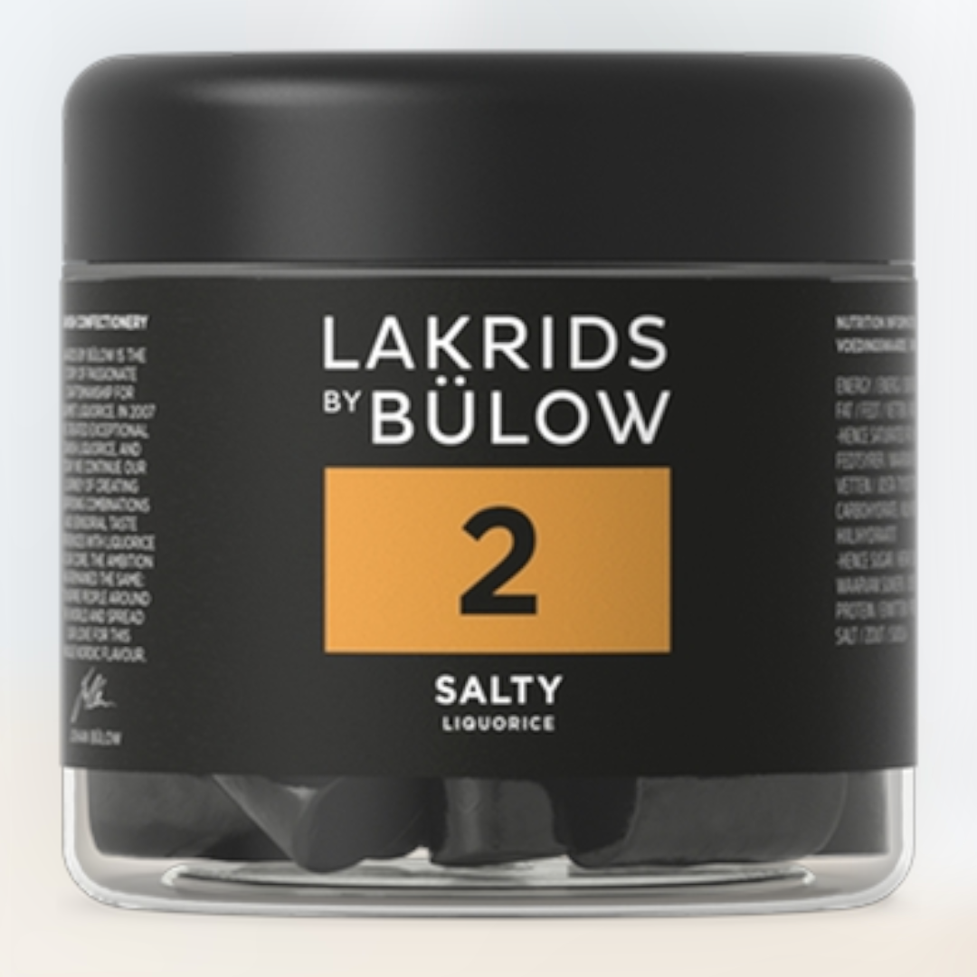 Candy: Lakrids by Bülow - #2 Salty Black Licorice (150g)