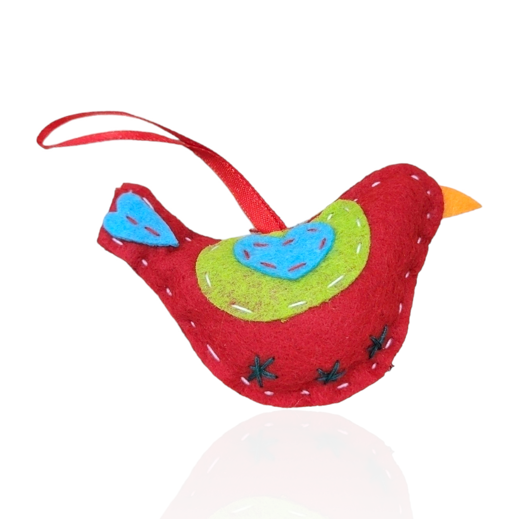 Ornament: Woollyully Felt Dala Bird