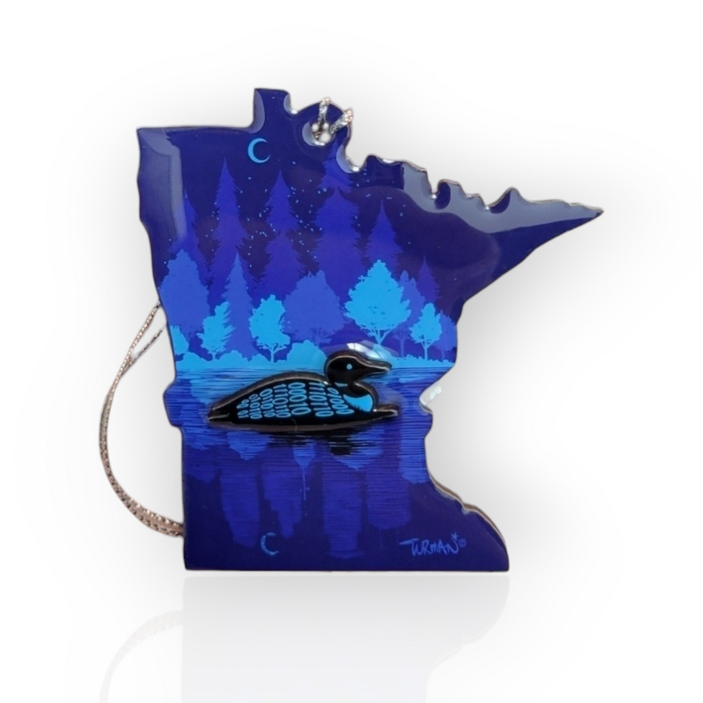 Ornament Loon MN 3D Swedish Gift Store