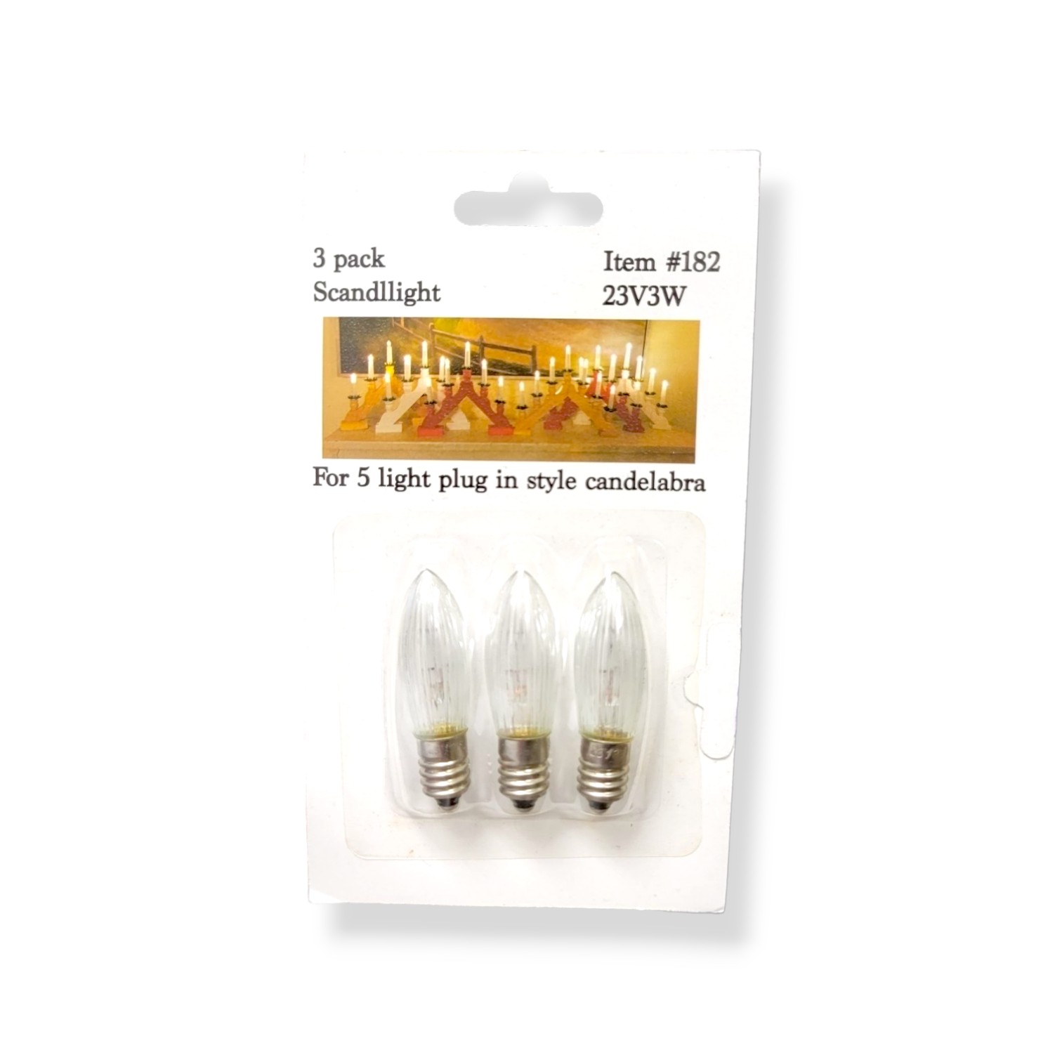 Candelabra: 3-Pack of Light Bulbs (For 5-Light Candelabras)