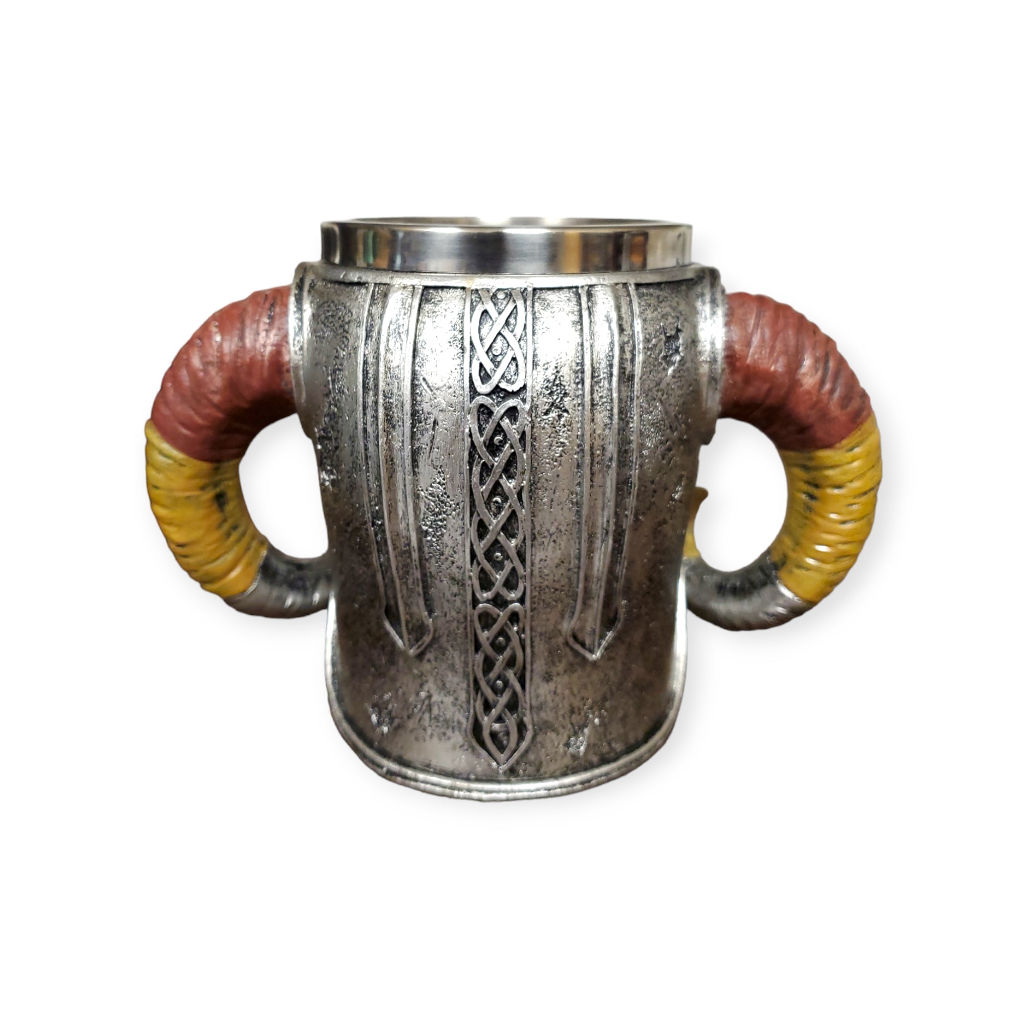 Mugs: Vintage Viking 3D Skull with Antelope's Horns Mug
