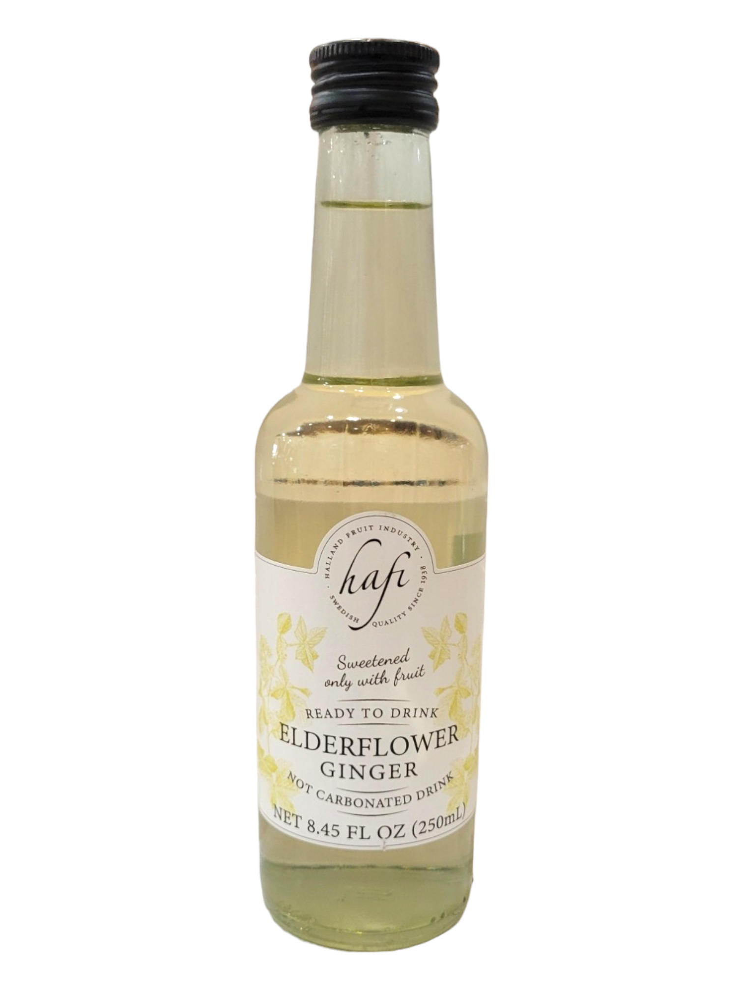 Drink: Hafi Elderflower Ginger, Non-Carbonated Ready to drink