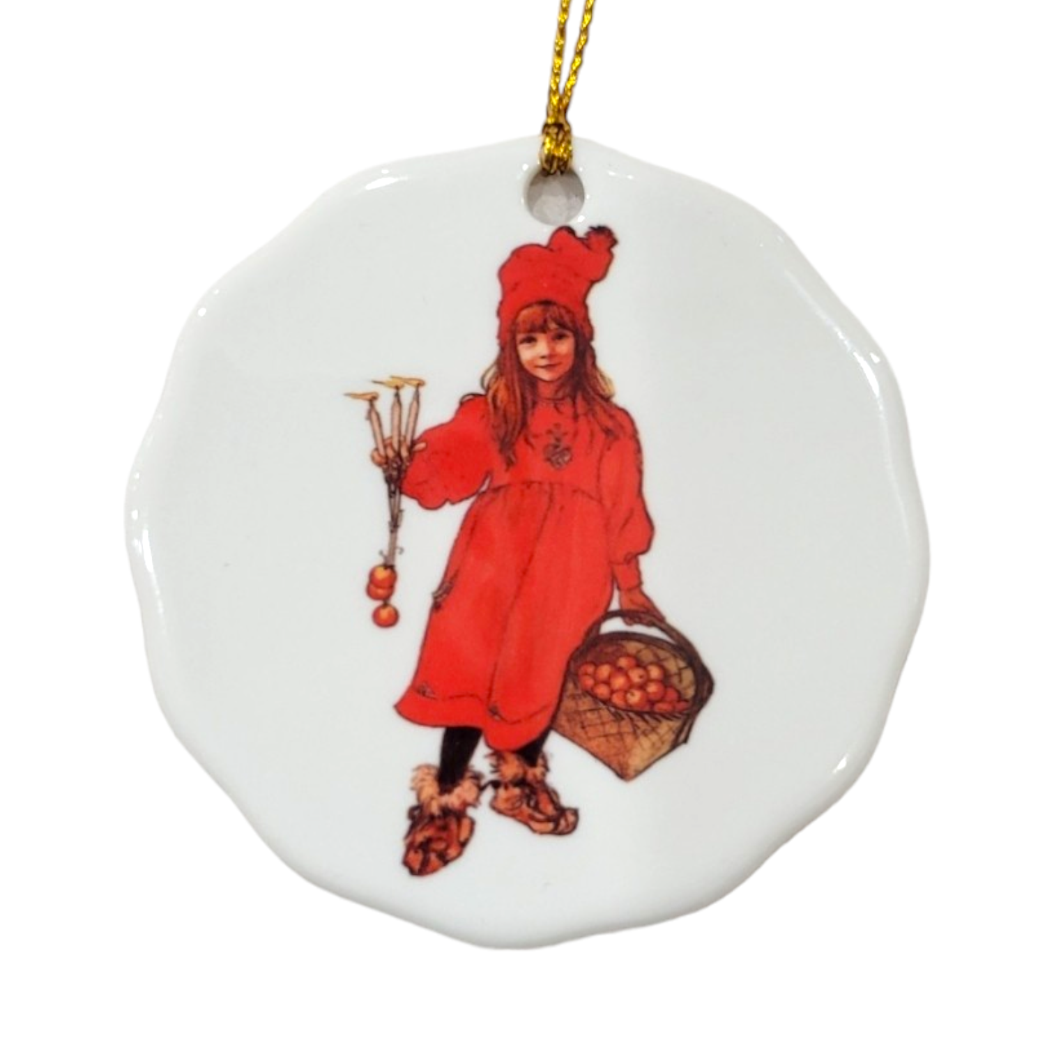 Ornament: Apple Girl, Carl Larsson