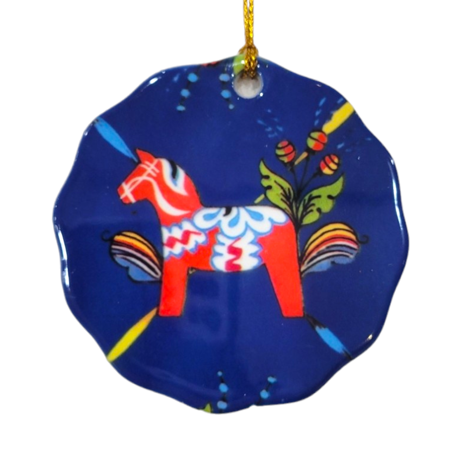 Ornament: Dala Horse Ceramic