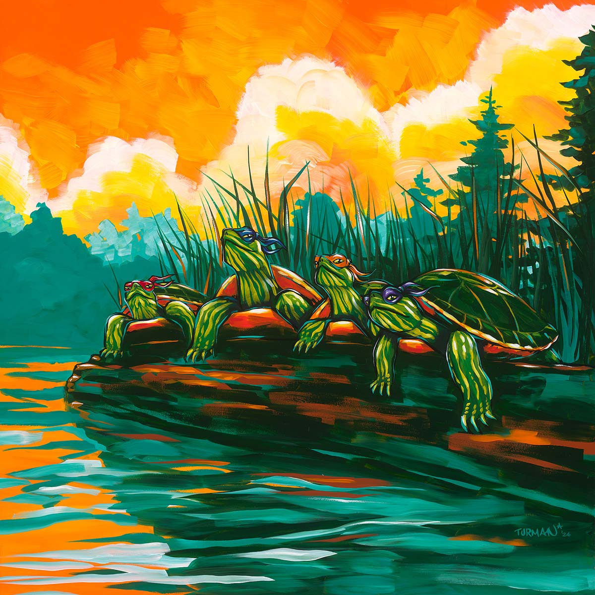 Artwork: The Masters 8"x8" Print by Adam Turman