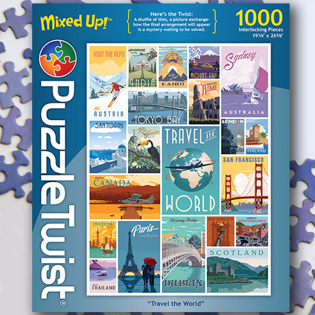 PuzzleTwist: Travel the World (1,000 Pieces)