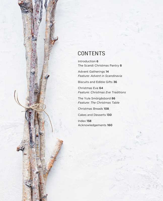 A bundle of sticks tied with twine sits on a light surface next to a contents page, reflecting Scandinavian tradition.