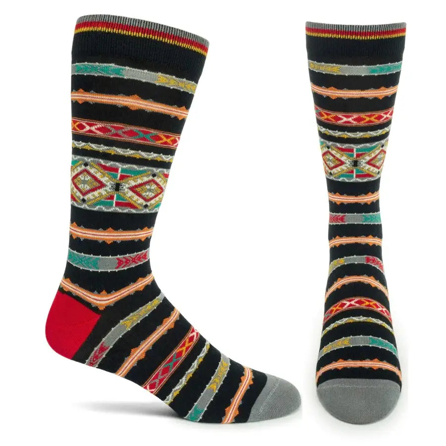 Socks: Berbere Sock: Men's Black Ozone