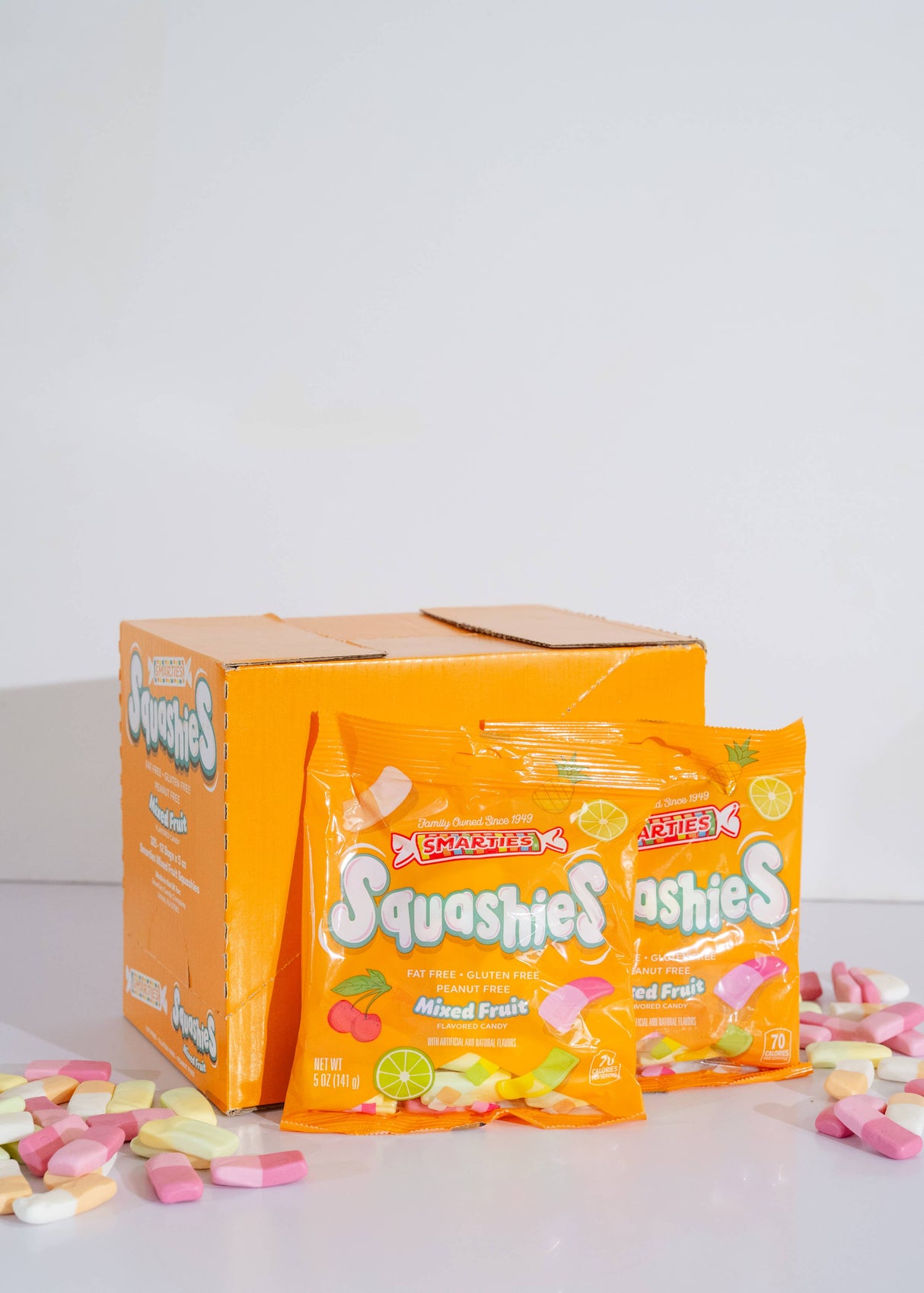 Candy: Smarties Squashies Mixed Fruit Flavored Chewy Candy 5 oz Bag