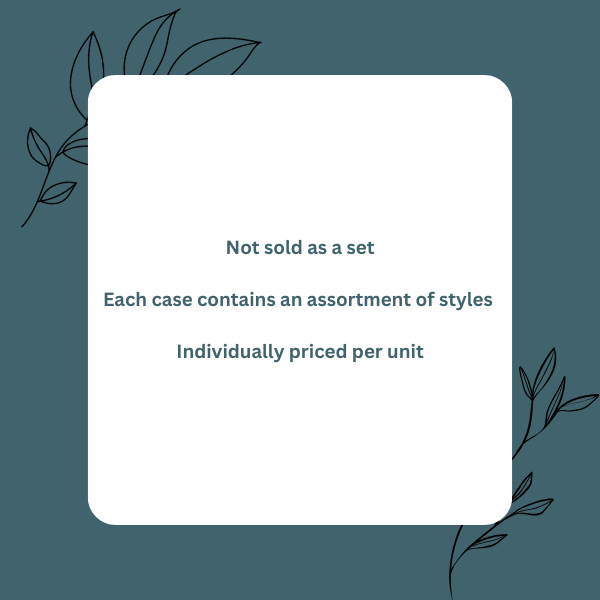 White square with blue leaf outlines features the Swedish Dish Cloth: Cardinals & Pine Cones Dishcloth. Not sold as a set; each case includes assorted styles. Individually priced—ideal for showcasing biodegradable dishcloths.