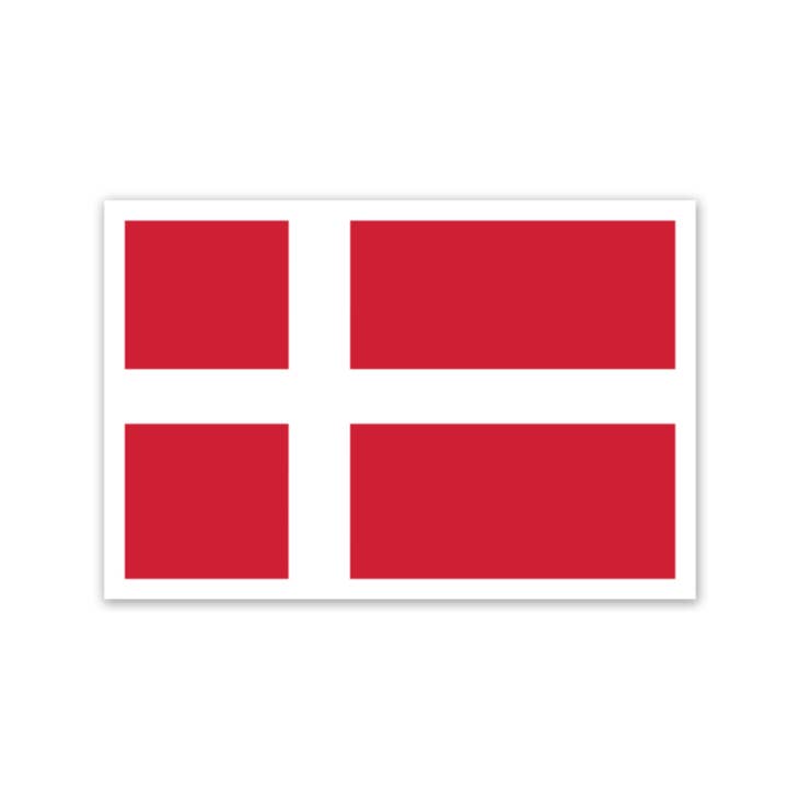 Sticker: Danish Flag