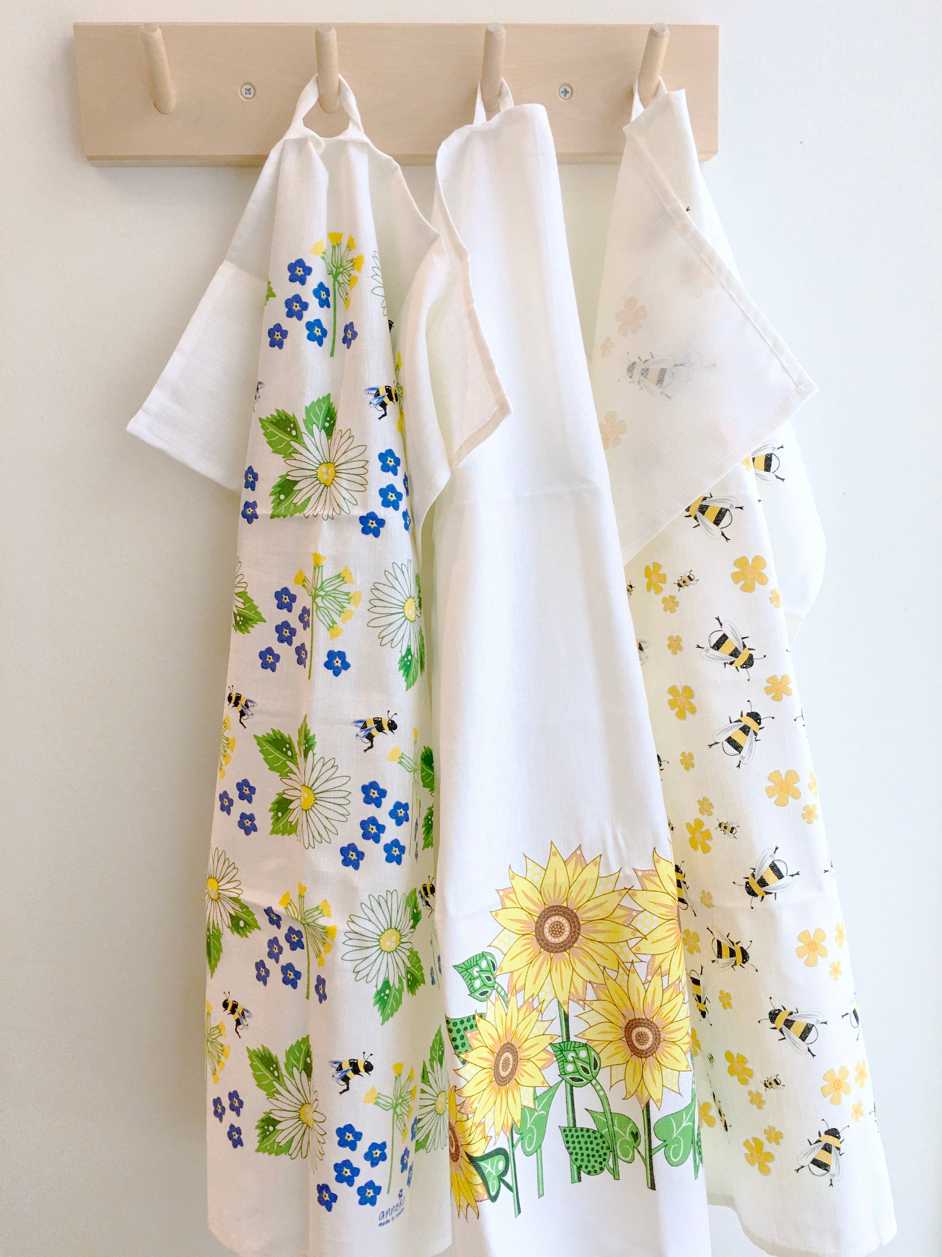 Gift Duo: Blooms 1 Tea Towel + 1 Dish Cloth