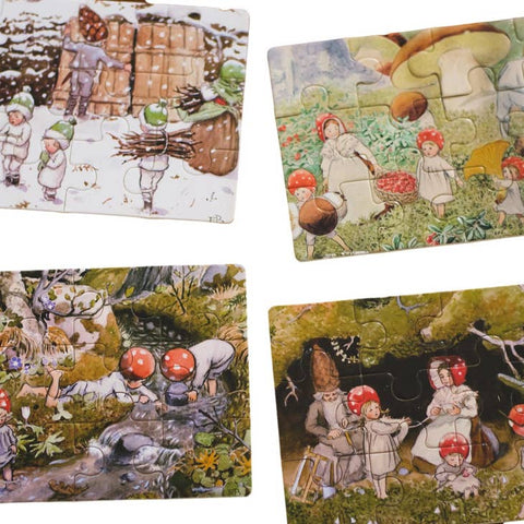 Puzzle: Elsa Beskow Children of the Forest Tray Puzzle