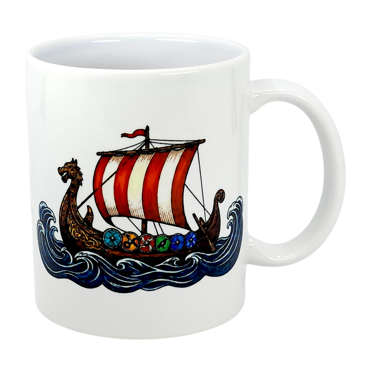 Mug: Viking Longship Ceramic Mug (11 oz)