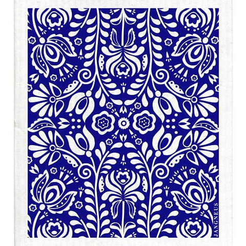 Dish Cloth: Scandi Bloom Blue