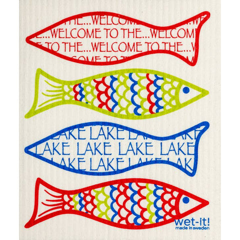 Dish Cloth: Welcome to the Lake