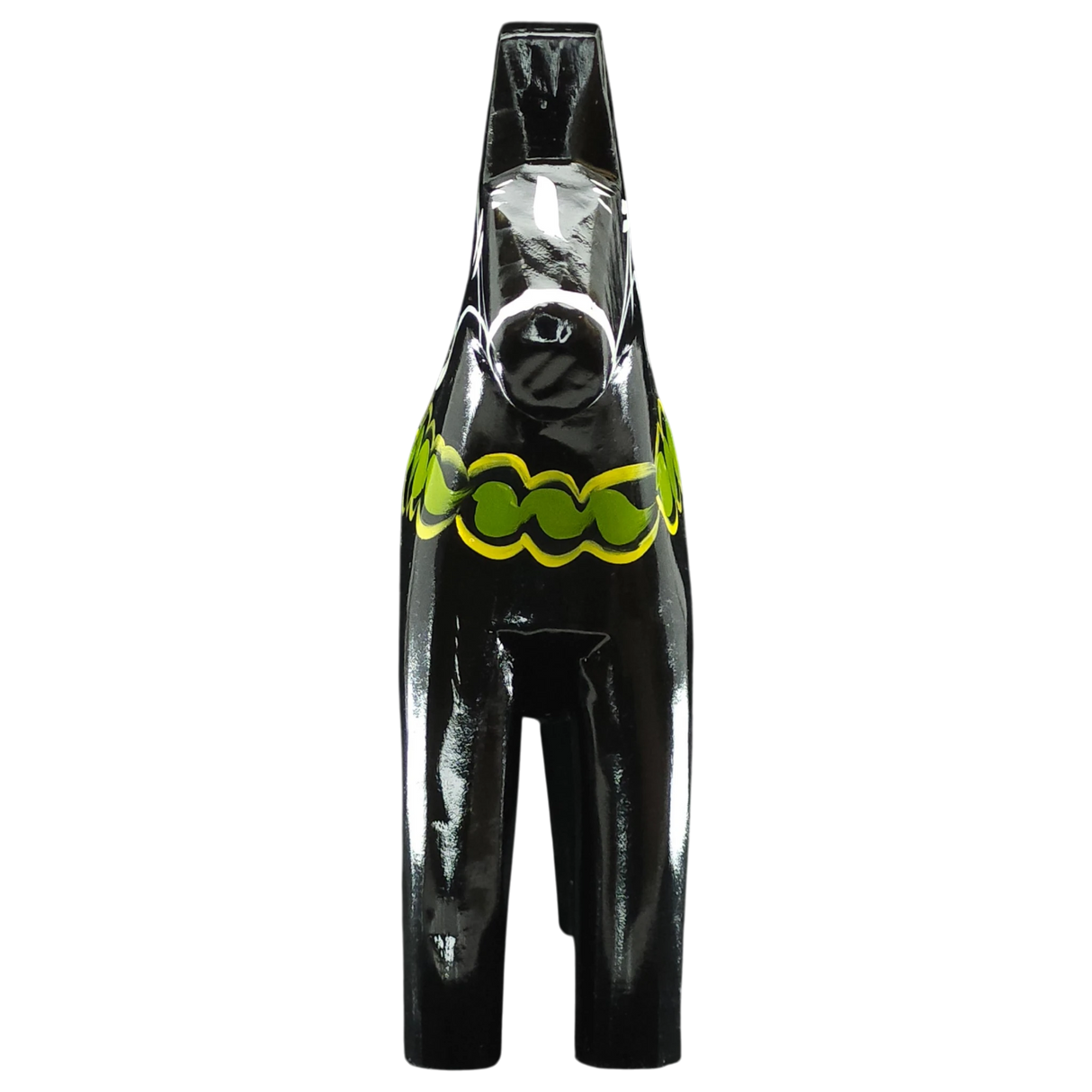 Dala Horse: Black Swedish Dala Horse | Handcrafted by Grannas A. Olsson in Sweden
