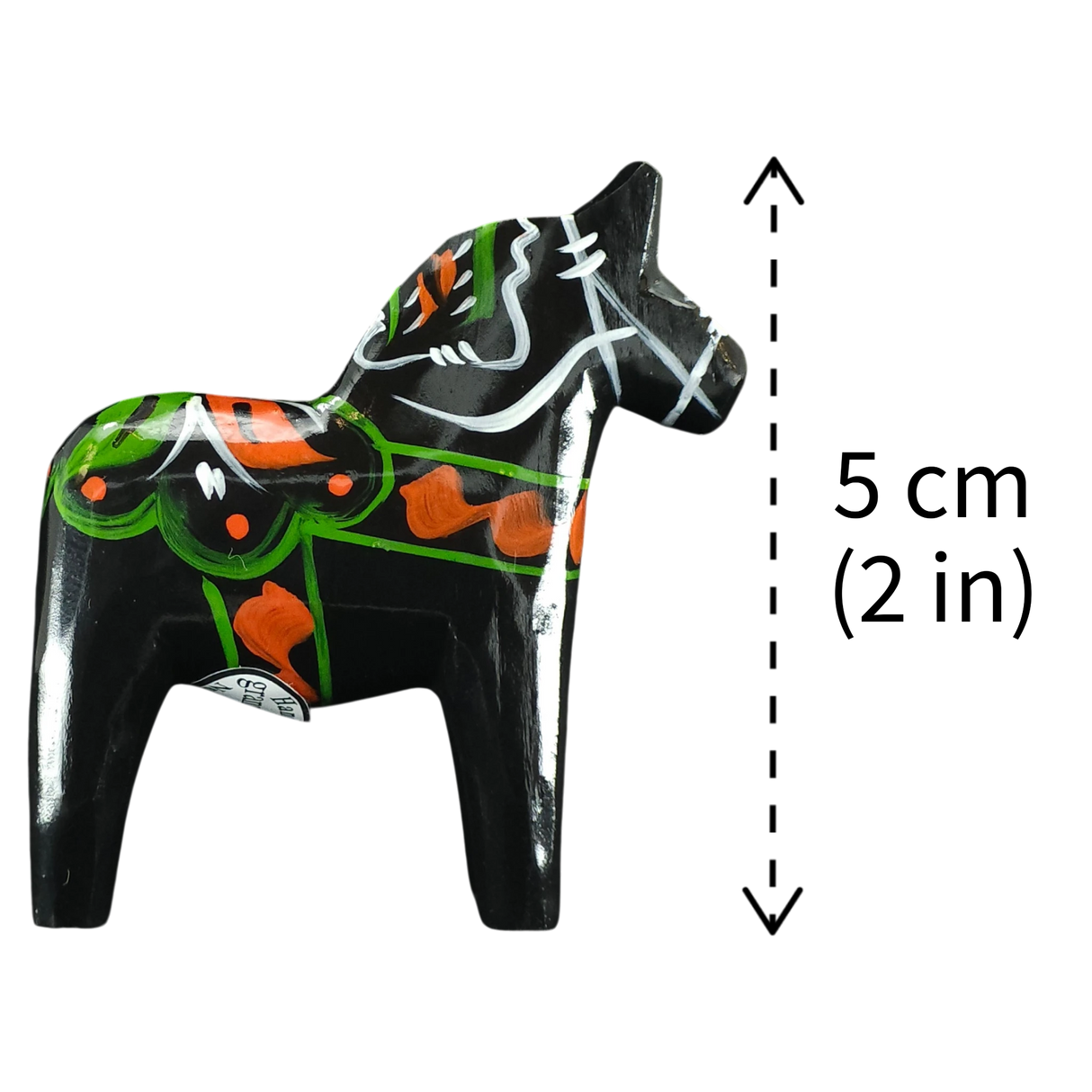 Dala Horse: Black Swedish Dala Horse | Handcrafted by Grannas A. Olsson in Sweden