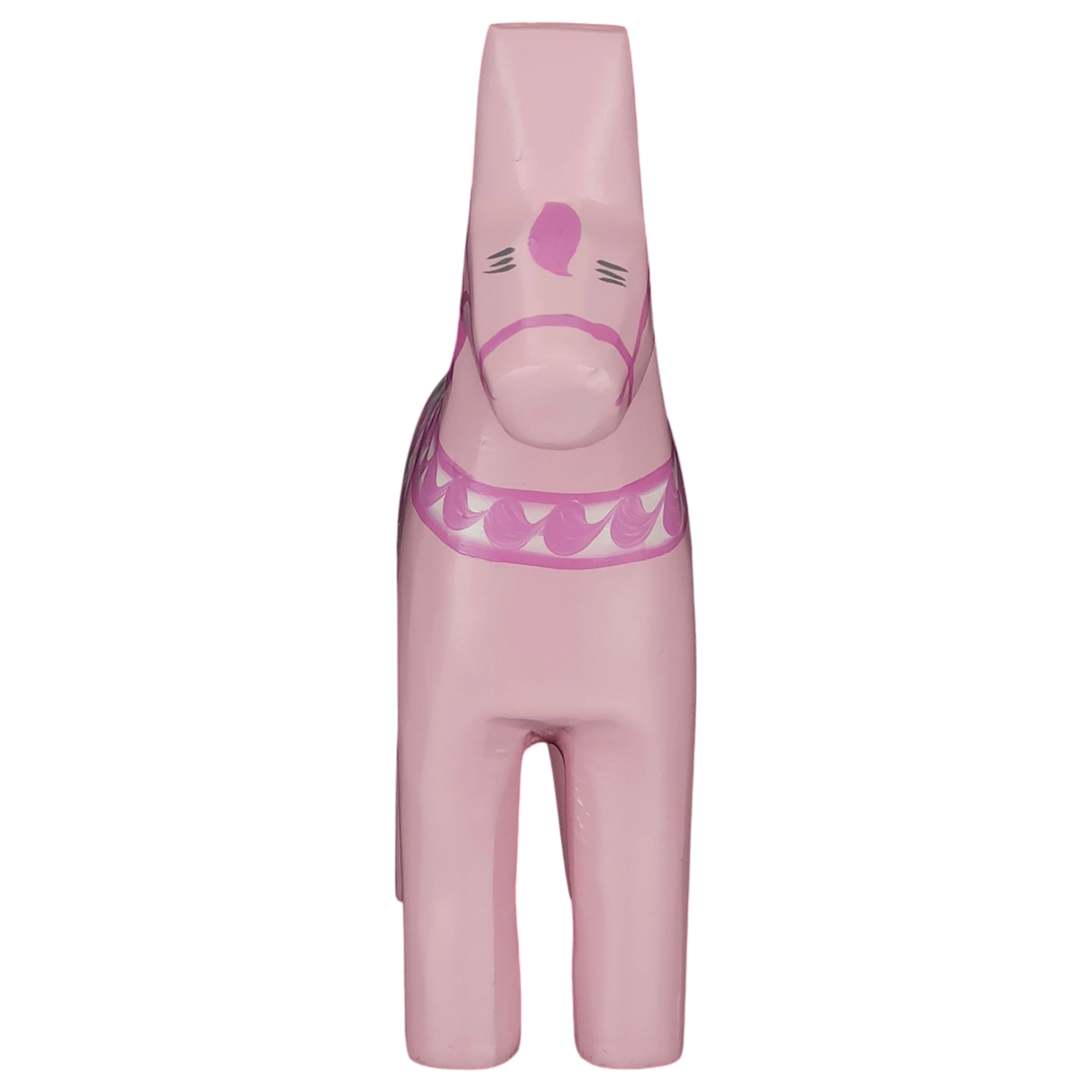 Dala Horse: Baby Pink Swedish Dala Horse | Handcrafted by Grannas A. Olsson in Sweden 10cm - 4"