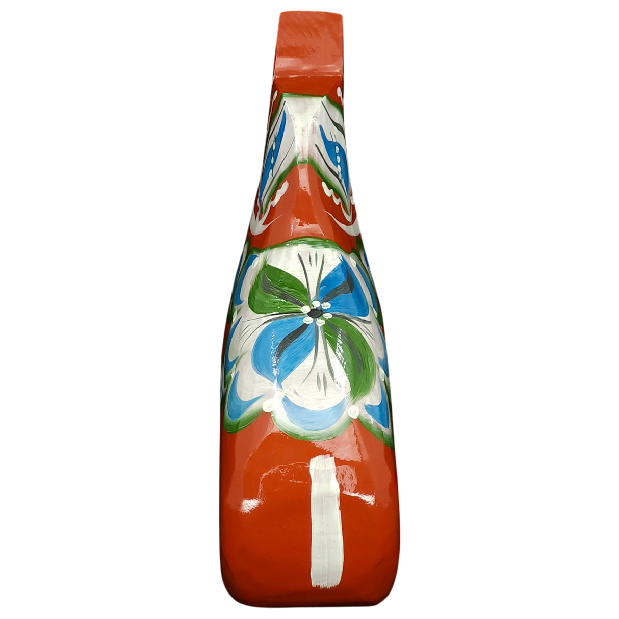 Dala Horse: Sitting Red Swedish Dala Horse | Handcrafted by Grannas A Olsson in Sweden