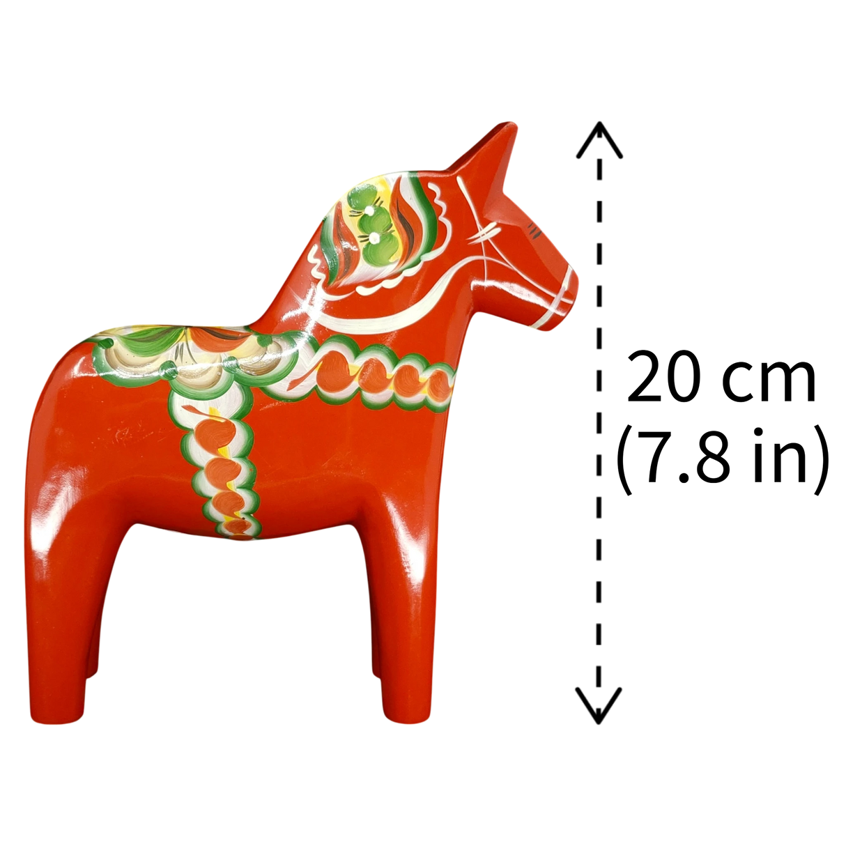 Dala Horse: Red Swedish Dala Horse | Handcrafted by Grannas A. Olsson in Sweden