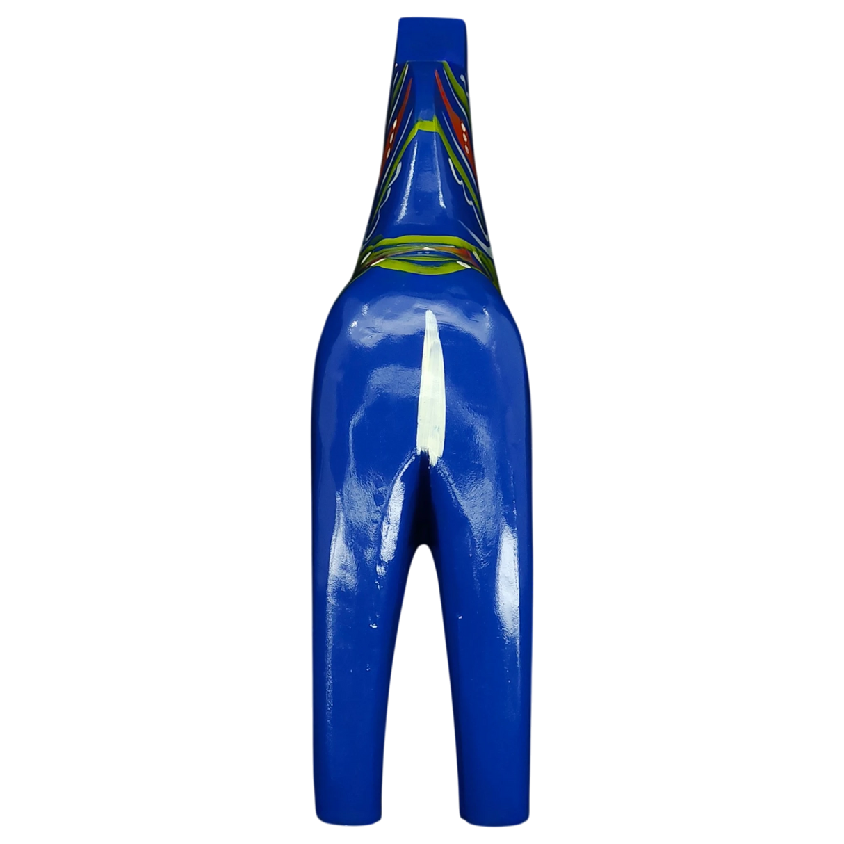 Dala Horse: Blue Swedish Dala Horse | Handcrafted by Grannas A. Olsson in Sweden