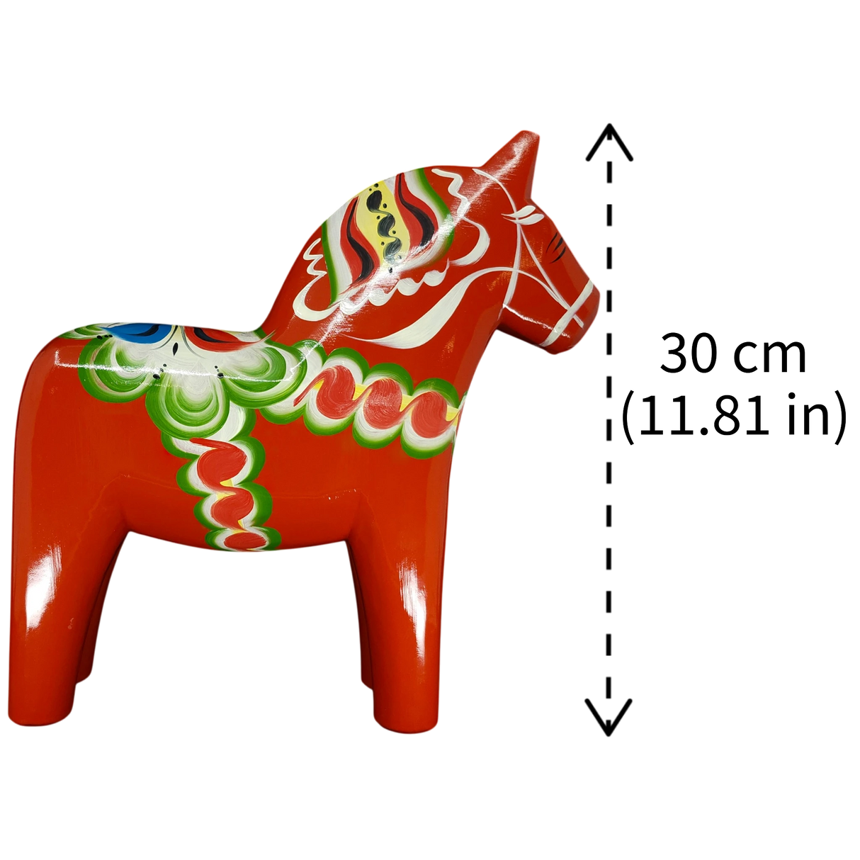 Dala Horse: Nils Olsson Red Swedish Dala Horse | Handcrafted in Nusnäs