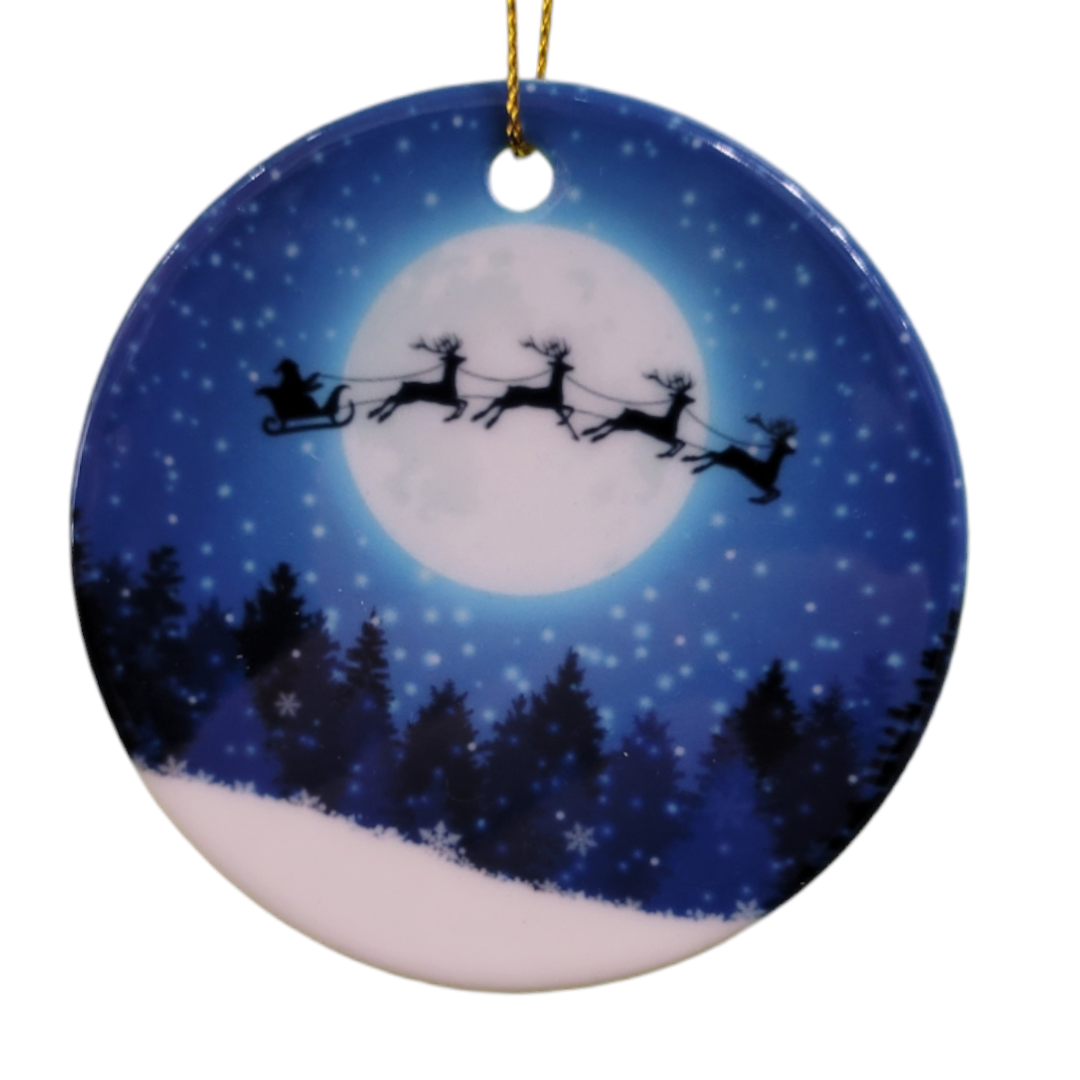 Ornament: Santa & Reindeer