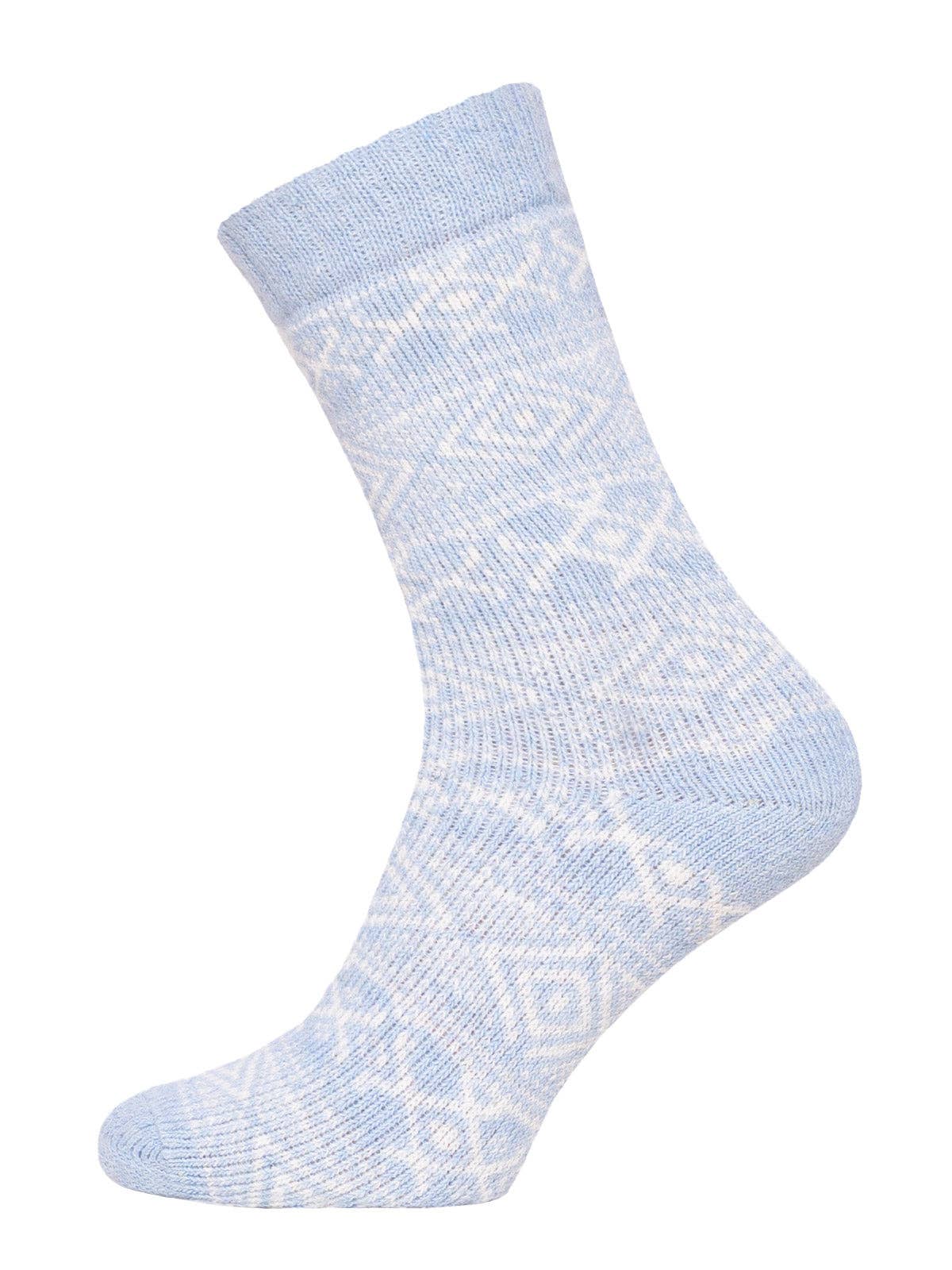 Socks: Norwegian Light Blue socks classic 45% wool content
