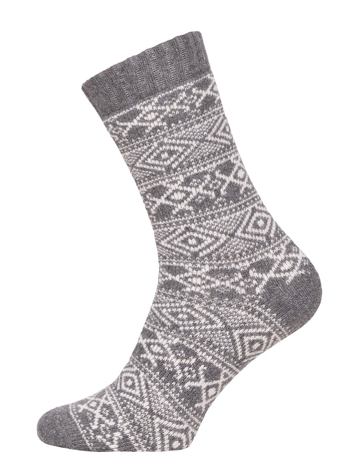 Socks: Norwegian grey socks classic 45% wool content